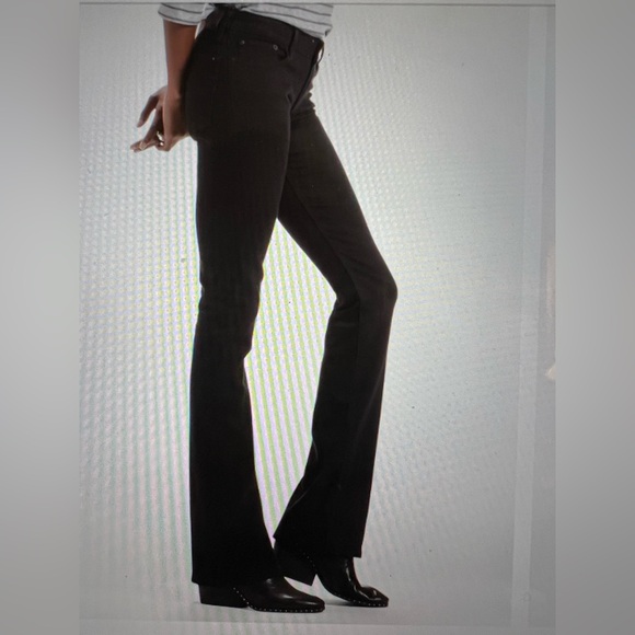 LUCKY BRAND BLACK LOLITA BOOT CUT JEANS W/FLATTERING COMFY STRETCH, MIDRISE - Picture 1 of 14
